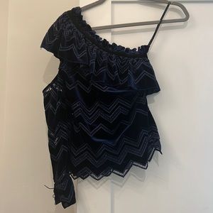 Self portrait one shoulder top
